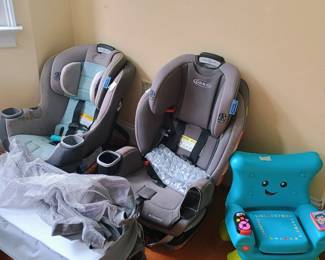 Graco car seats, pack-n-play, Fisher price laugh and learn