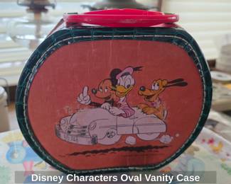 Disney Characters Oval Vanity Case
