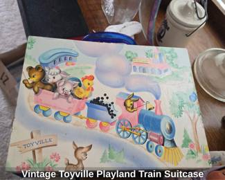 Vintage Toyville Playland Train Suitcase second image