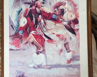 John De Mott Fancy Feather Dance Official Cheyenne Frontier Days Poster
