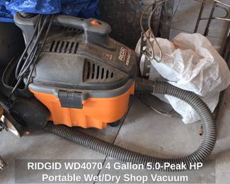 RIDGID WD Gallon .Peak HP Portable Wet or Dry Shop Vacuum