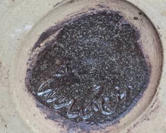 Stoneware Flask with Makers Mark second image