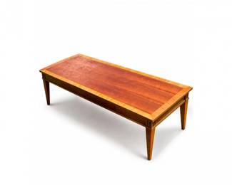 1 LaneCoffeeTableMidCenturyModernWalnutwInlaidTopRestored