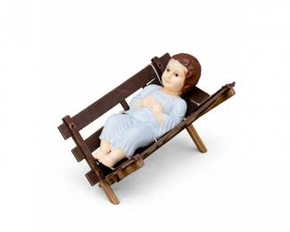 20 VintageBabyJesusNativityBlowMoldMangerLighted