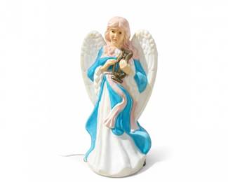 16 VintageChristmasAngelBlowMoldLightedOutdoorDecor