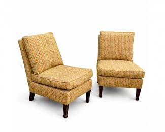 38 PairofLeeIndustriesUpholsteredAccentChairs