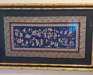 Silk hand embroidered from China