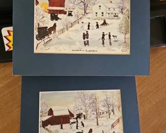 3 Emma Schrock  paintings