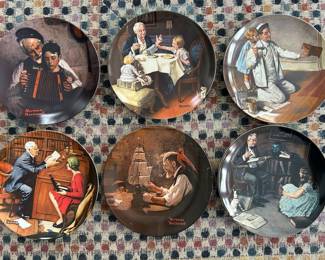 Norman Rockwell plates- original boxes included!