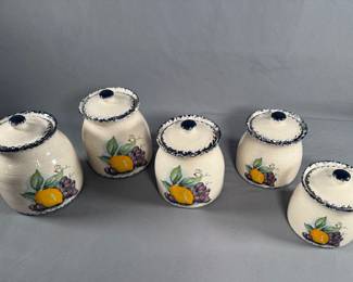 Five piece canister set