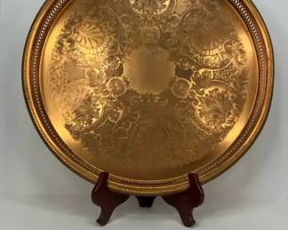 PM030 Vintage Coppercraft Guild Serving Tray