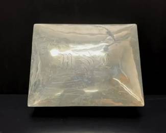 PM014 Silver Monogram Jewelry Box