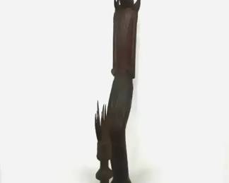 PM029 Antique Hand Carved Wooden Sculpture