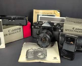 MD005 Canon F1 SLR, Power Winder, Speed Finder