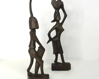 PM025 HandCarved African Wooden Figures