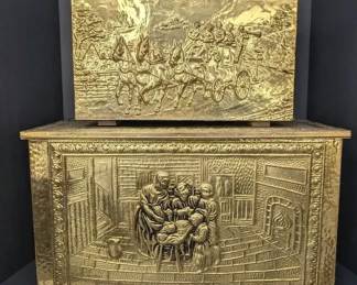 PM046 Nesting Coal Scuttle Boxes Pair