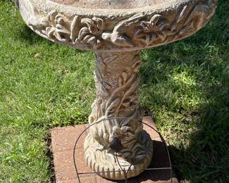 2 or 3 bird baths, heavy