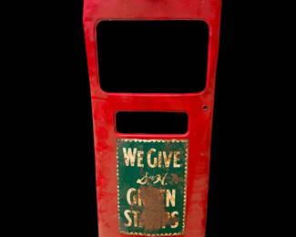 Vintage gas tank front cover/we give S & H Greenstamps.  1950’sBennett 966 front tank cover