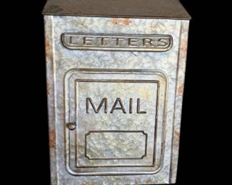 Galvanized mailbox