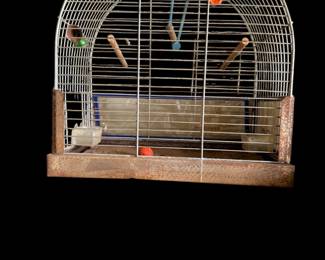  Vintage metal bird cage 