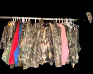 Lots and lots of hunting camo, etc.