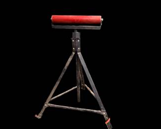 Several adjustable roller stands