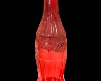 Coco-Cola Jumbo 21" Bottle Coin Bank Penny Nickel Dime Quarter Red 
