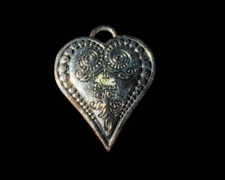 Pewter heart pendant