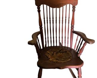 Pressed  back vintage rocker