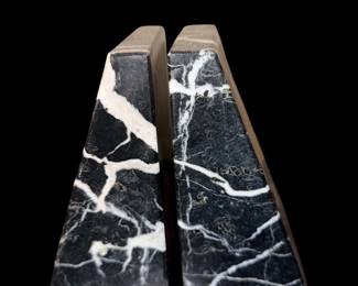 Marble book ends