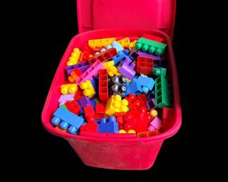 Box full of big Legos