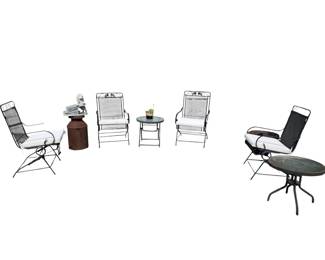 Expanded metal patio furniture