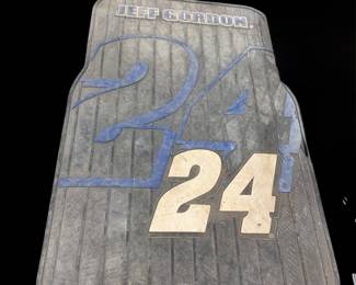 Number 24 Jeff Gordon car mats