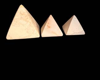 marble  Pyramids Stone –Set of 3