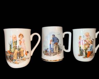 Norman Rockwell mugs