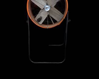 Shop fan on stand