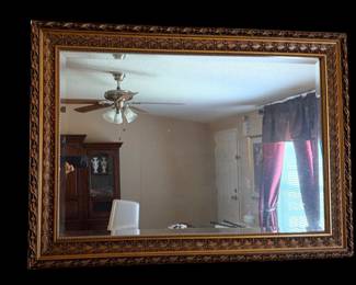Large framed mirror