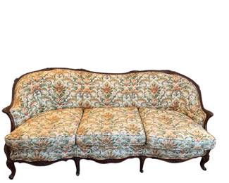  French Provincial floral sofa 