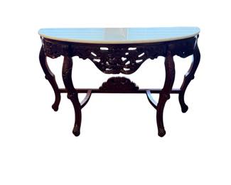 Marble top Demi lune 