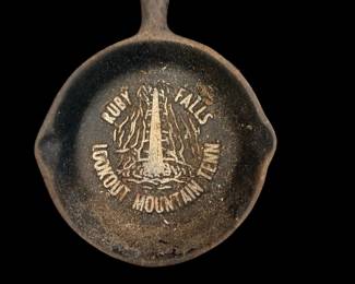Souvenir, Ruby, Falls, Lookout Mountain cast-iron cigarette ashtray