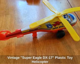 Vintage Super Eagle DX Plastic Toy Helicopter second image