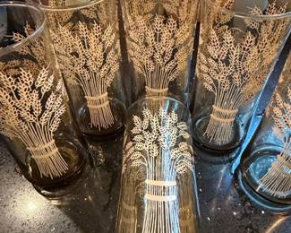 Vintage Hazel Atlas Wheat Stalk Tumblers second image