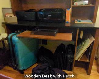 Wooden Desk with Hutch fourth image