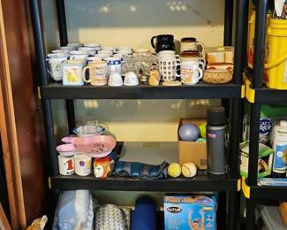 Assorted Household and Garage Items Including Garden Tools and Storage sixth image