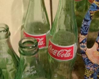 Vintage CocaCola Hobble Skirt Green Glass Bottles third image