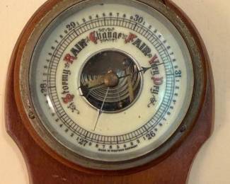 Vintage Barometer with Brush second image