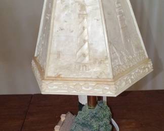 Lefton Lighthouse and Cottage Table Lamp second image