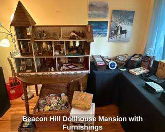 Beacon Hill Dollhouse Mansion with Furnishings