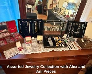 Assorted Jewelry Collection with Alex and Ani Pieces