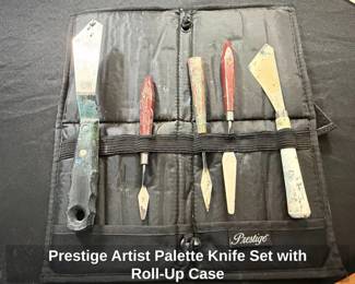 Prestige Artist Palette Knife Set with RollUp Case